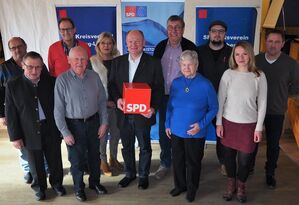 Die SPD-Gemeinderatskandidaten der SPD-Ortsvereine Marklkofen und Steinberg