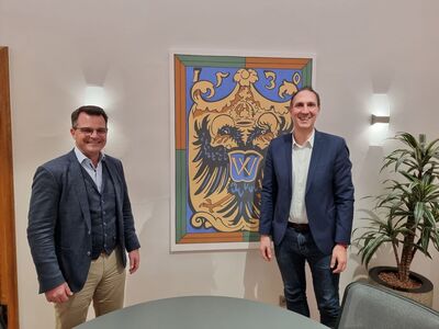 Bürgermeister Sorré und MdB Schmid