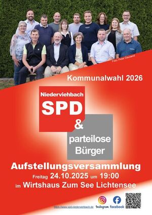 ​​​​​​​Flyer Aufstellungsversammlung Kommunalwahl 2026