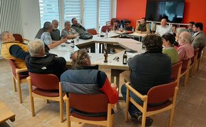 SPD-Mitglieder aus dem Landkreis diskutierten mit Johannes Schätzl MdB (8.v.re.)