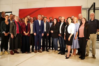 Gruppenfoto des Gesprächskreises „Ländlicher Raum“, Copyright Foto: MdB Kevin Leiser